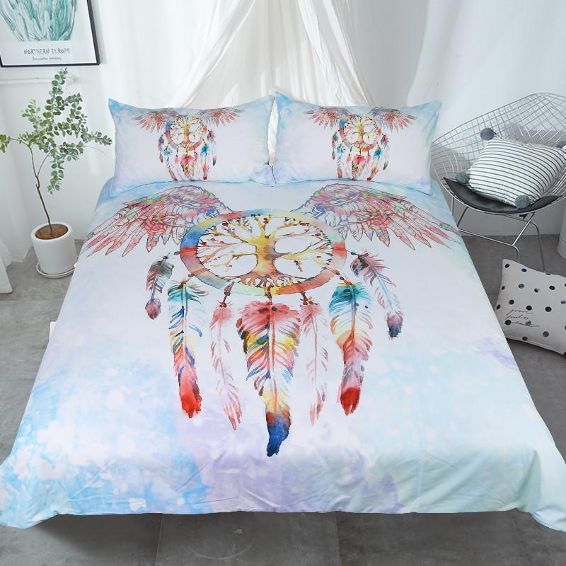 Angel Winged Dreamcatcher Bedding Set 1