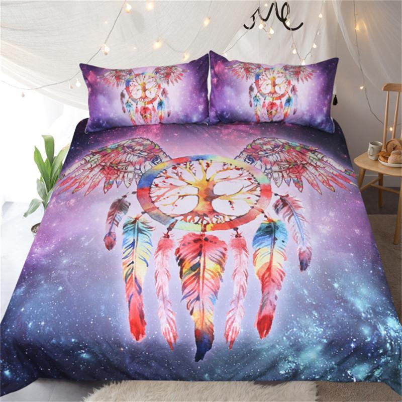Angel Winged Dreamcatcher Bedding Set