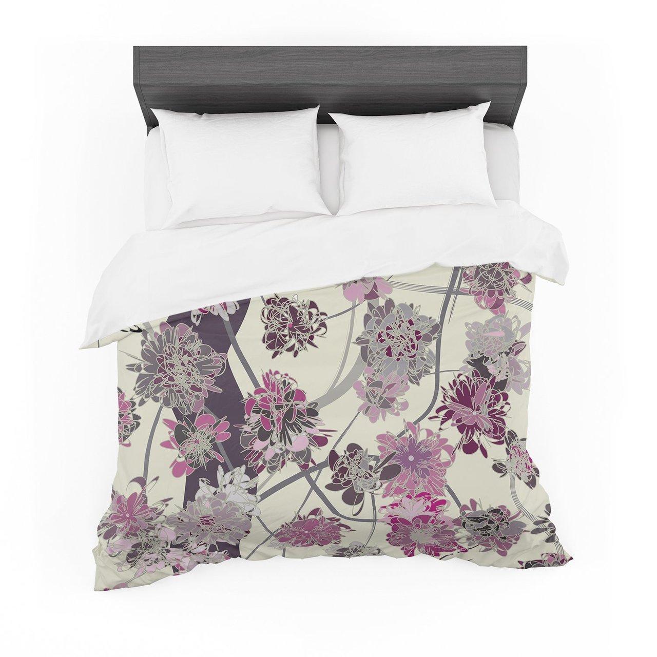 Angelo Cerantola ‘Springtime Again’ Pink Floral Featherweight3D Customized Duvet Cover Bedding Sets