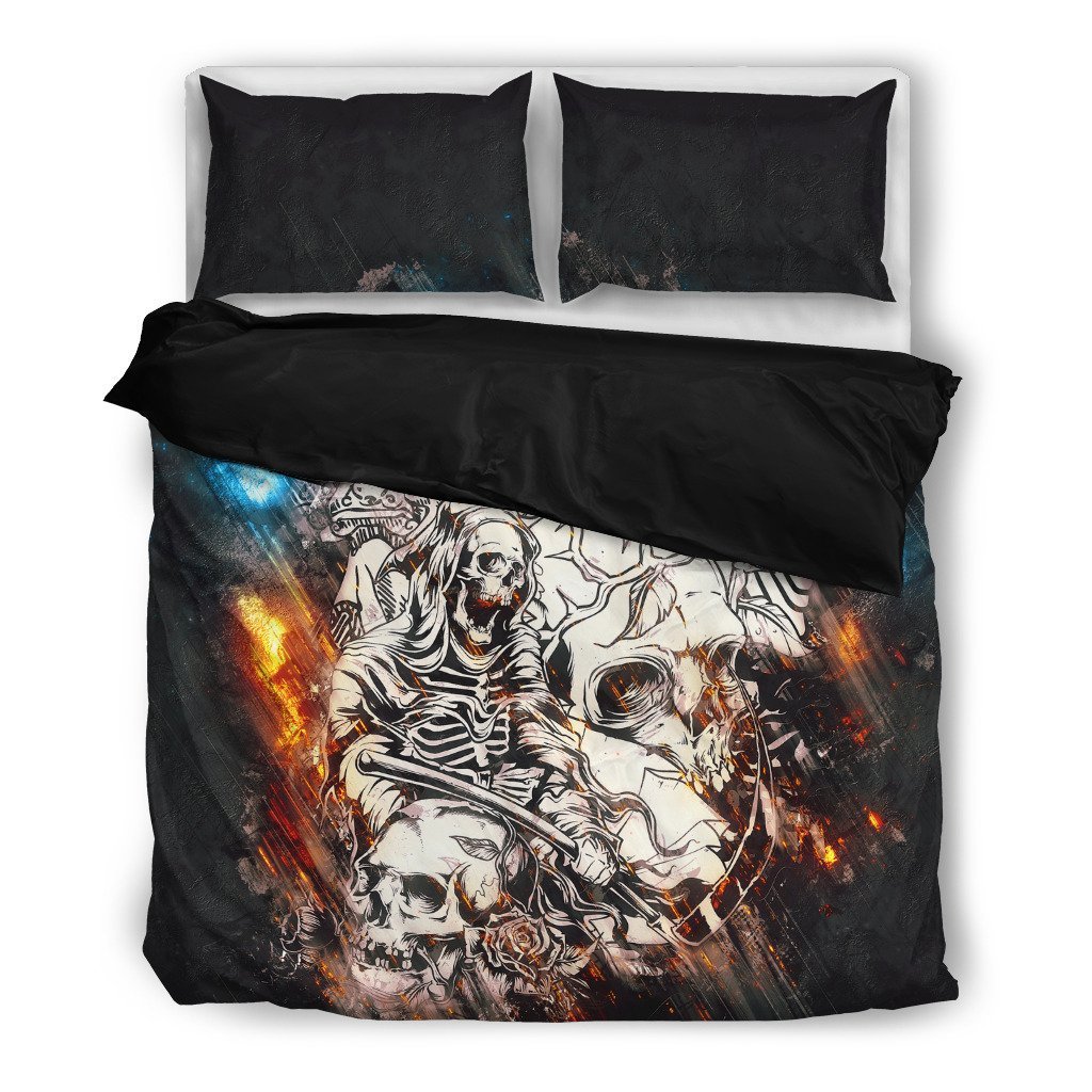 Angels and Skulls Bedding Set