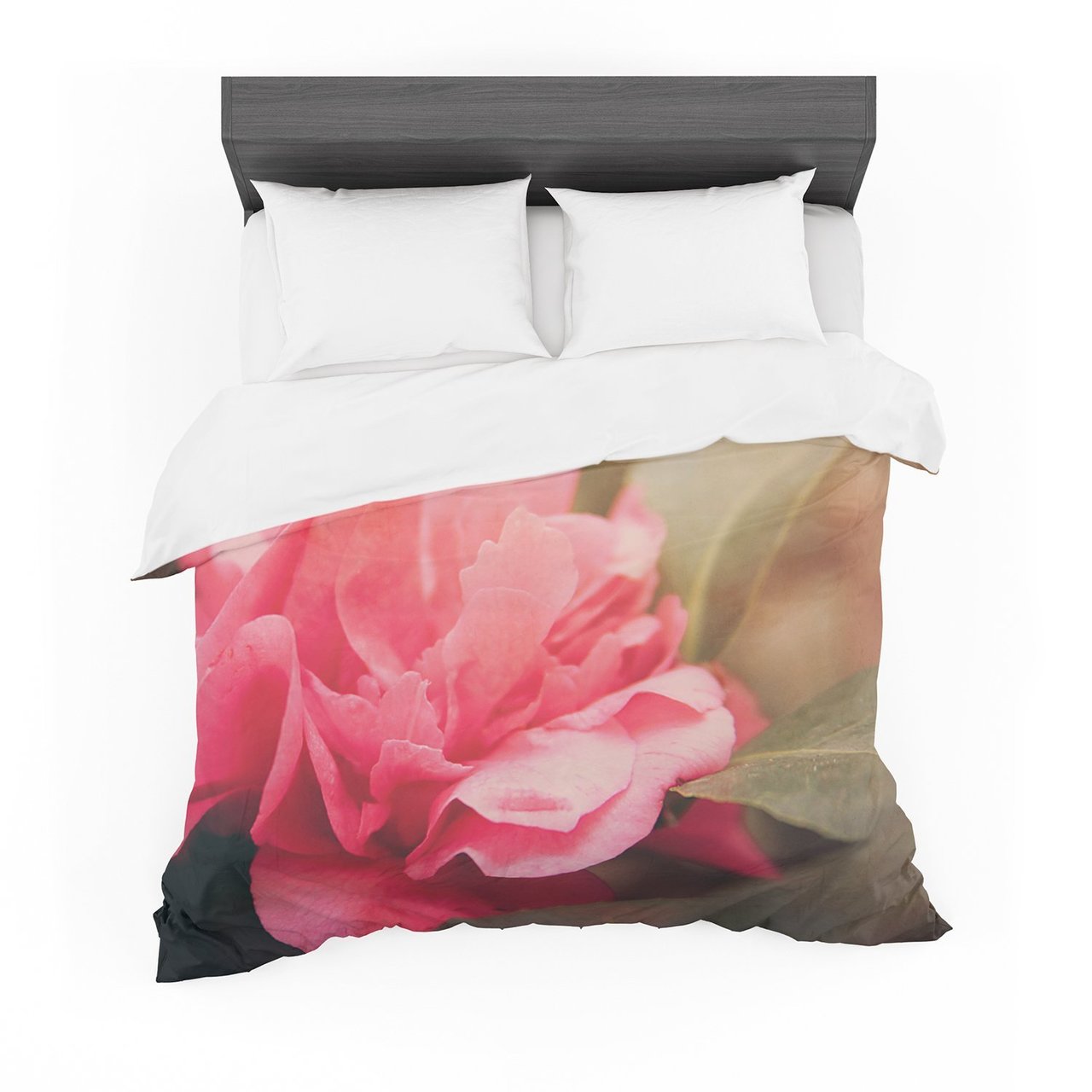 Angie Turner ‘Camelia’ Pink Flower Featherweight3D Customized Duvet Cover Bedding Sets