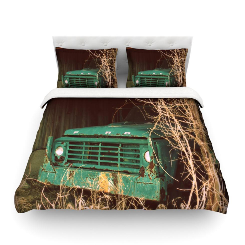 Angie Turner ‘Ford’ Teal Car Featherweight3D Customized Duvet Cover Bedding Sets