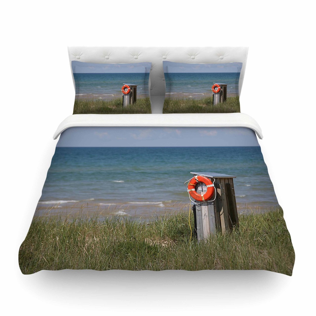 Angie Turner ‘Lifeaver’ Blue Green Featherweight3D Customized Duvet Cover Bedding Sets