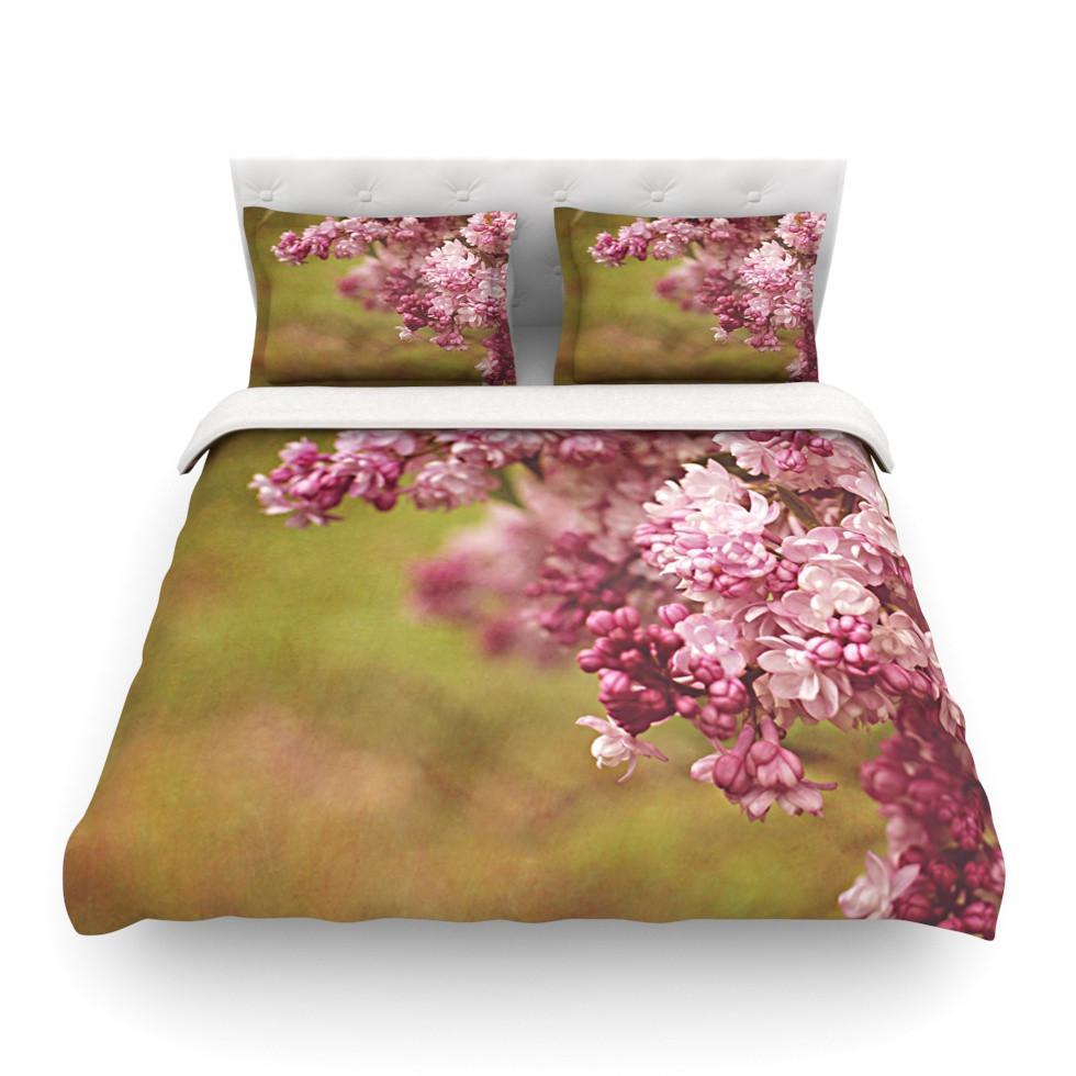 Angie Turner ‘Lilacs’ Pink Flower Featherweight3D Customized Duvet Cover Bedding Sets