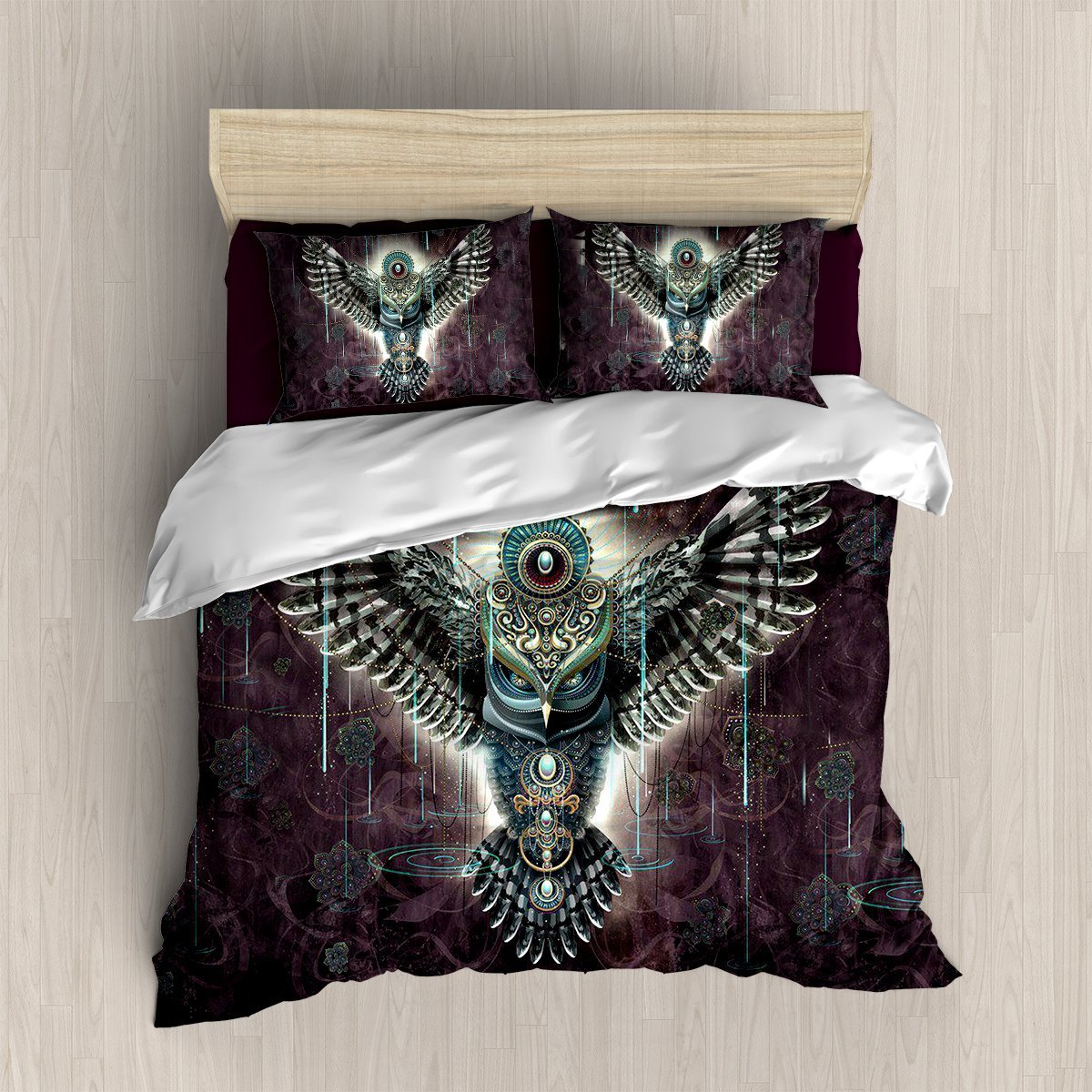 Angry Owl 3D Customized Duvet Cover Bedding Sets