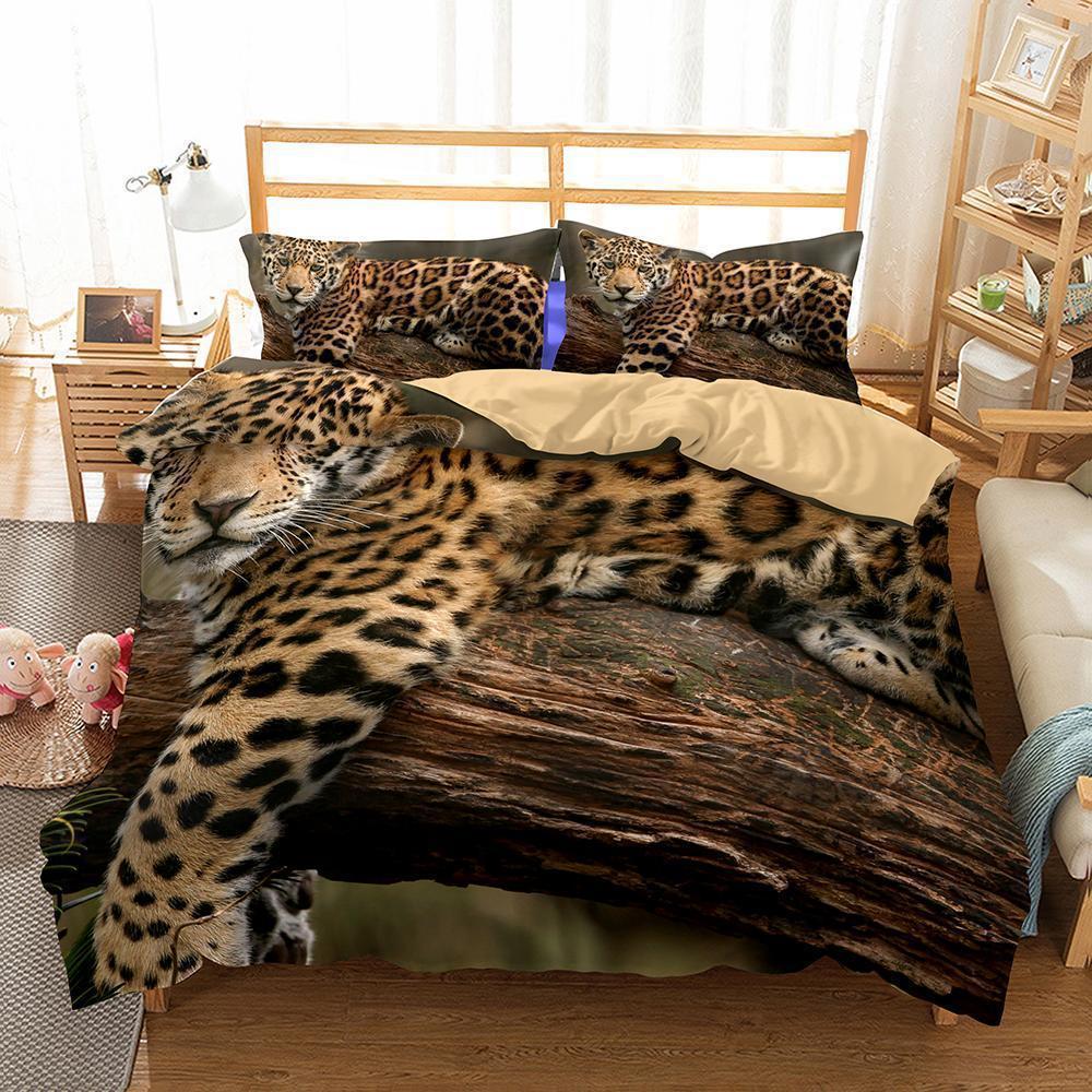 Animalnow Leopard Twinize Bedroom Pillows Queen 3d hes3D Customized Duvet Cover Bedding Sets