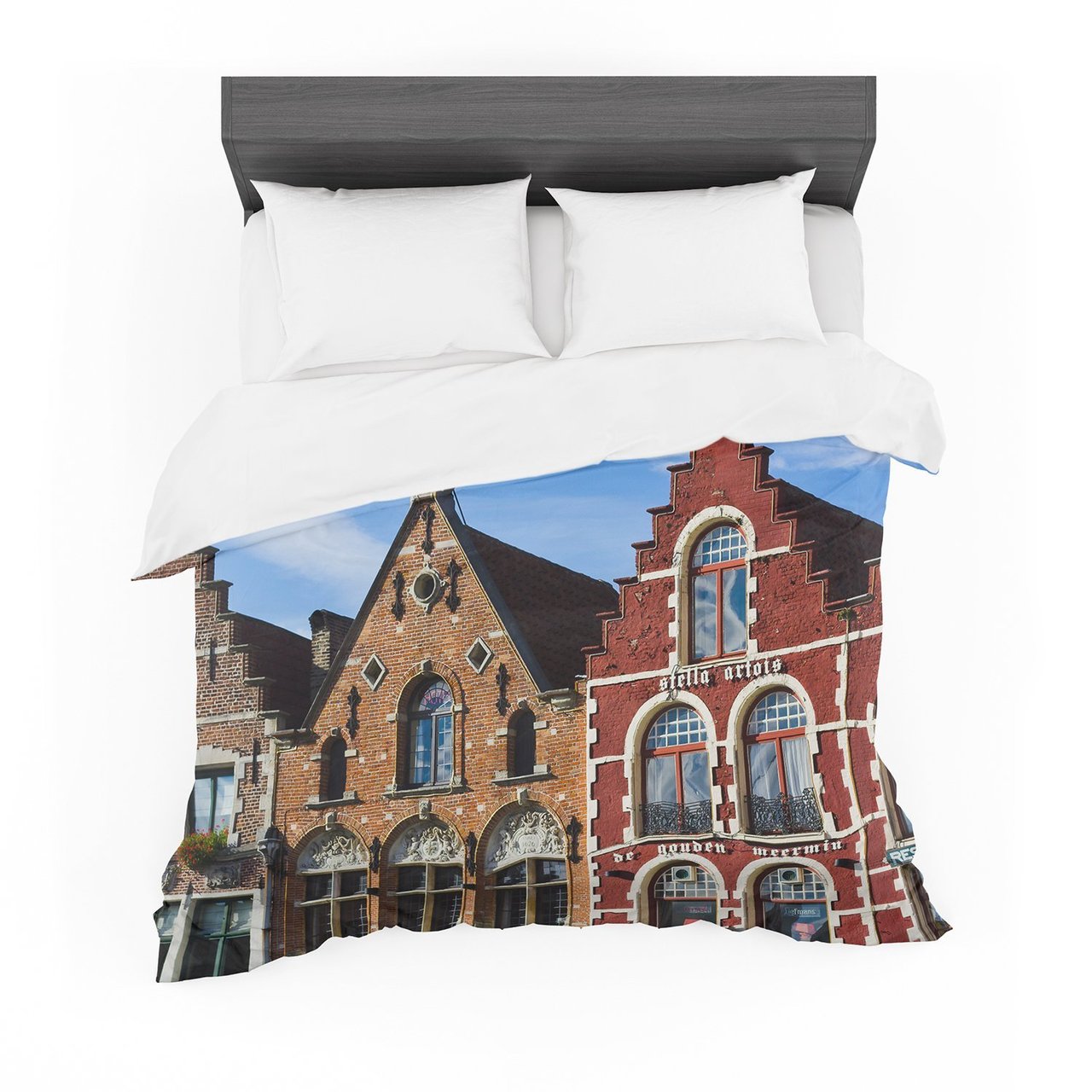Ann Barnes ‘Inbruges’ Citytreet Featherweight3D Customized Duvet Cover Bedding Sets