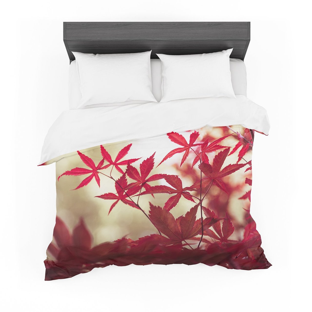 Ann Barnes ‘September Afternoon’ Red Leaves Featherweight3D Customized Duvet Cover Bedding Sets