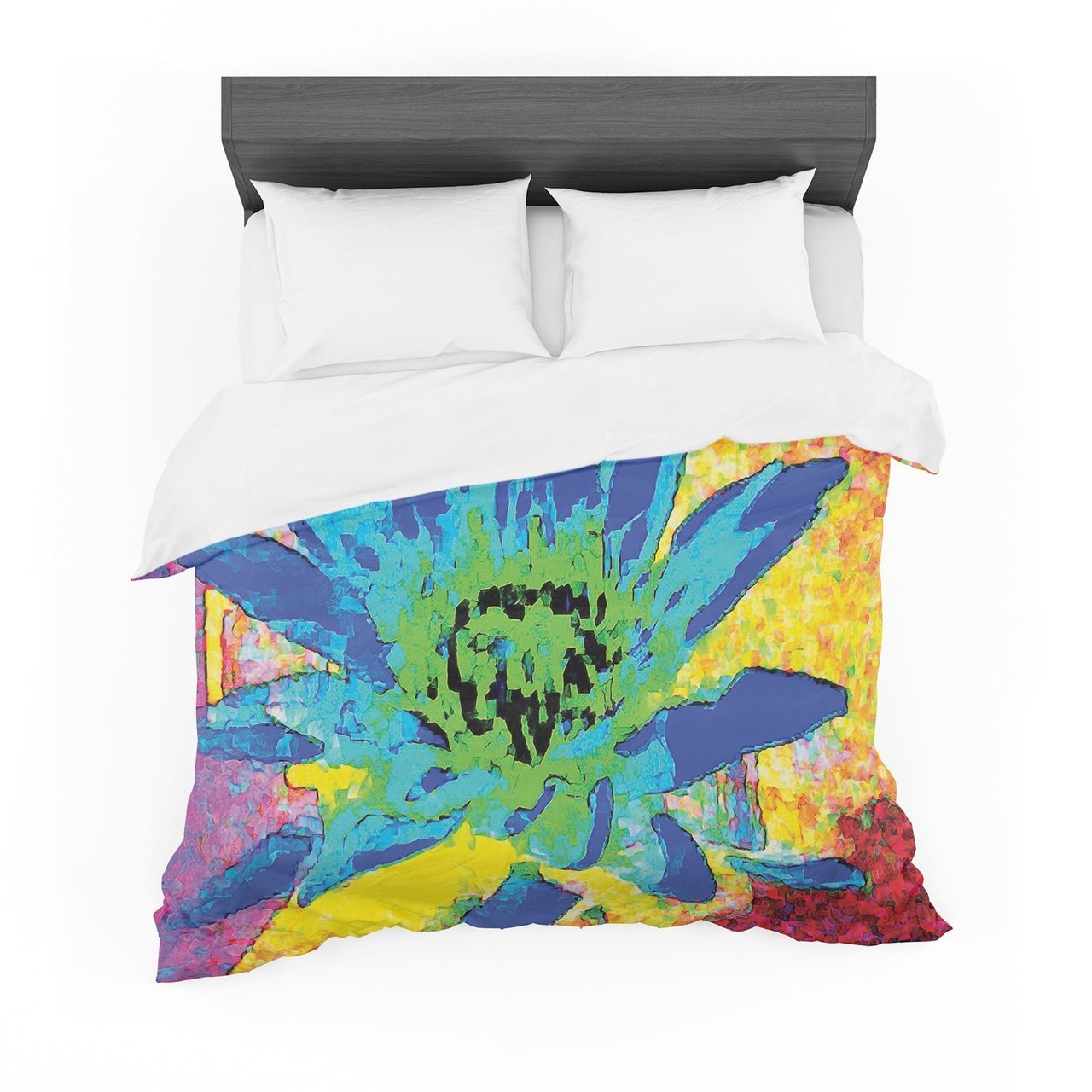 Anne LaBrie ‘Wild Lotus’ Blue Flower Featherweight3D Customized Duvet Cover Bedding Sets