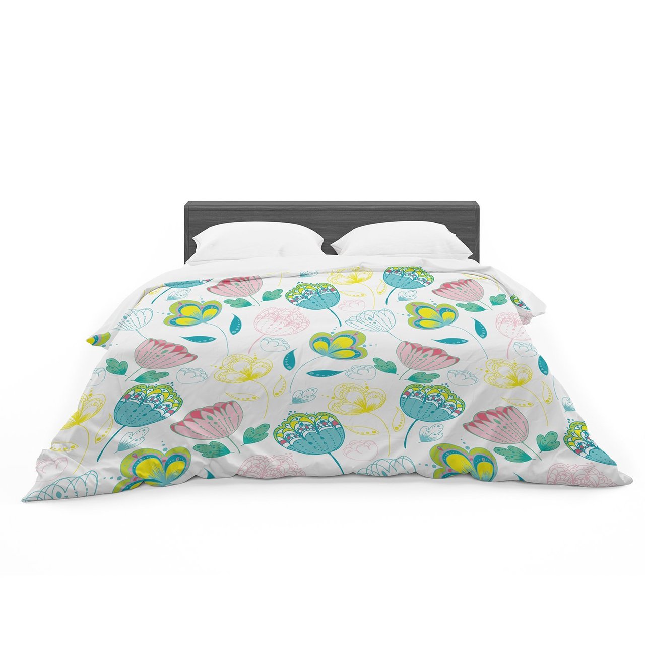 Annelineophia ‘Indie Floral’ Featherweight3D Customized Duvet Cover Bedding Sets