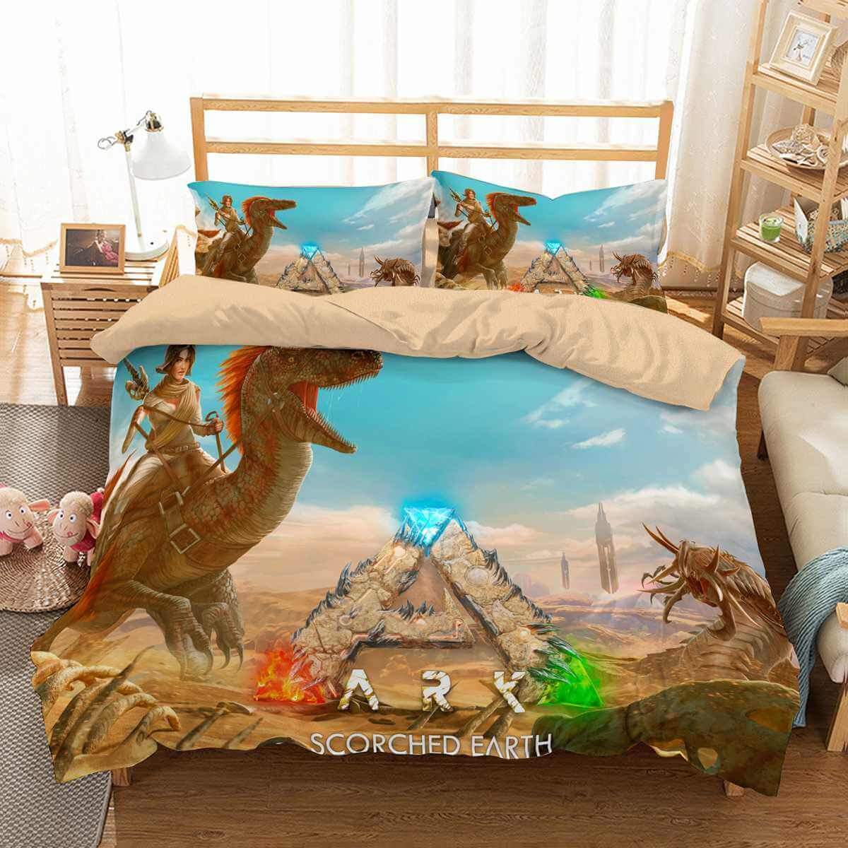 Ark Scorched Earth 3D Customized Duvet Cover Bedding Sets