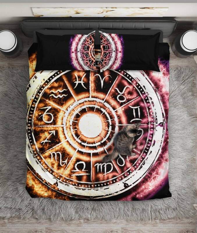 Astrology Circle Zodiac igns ART HOP 3D Customized Duvet Cover Bedding Sets
