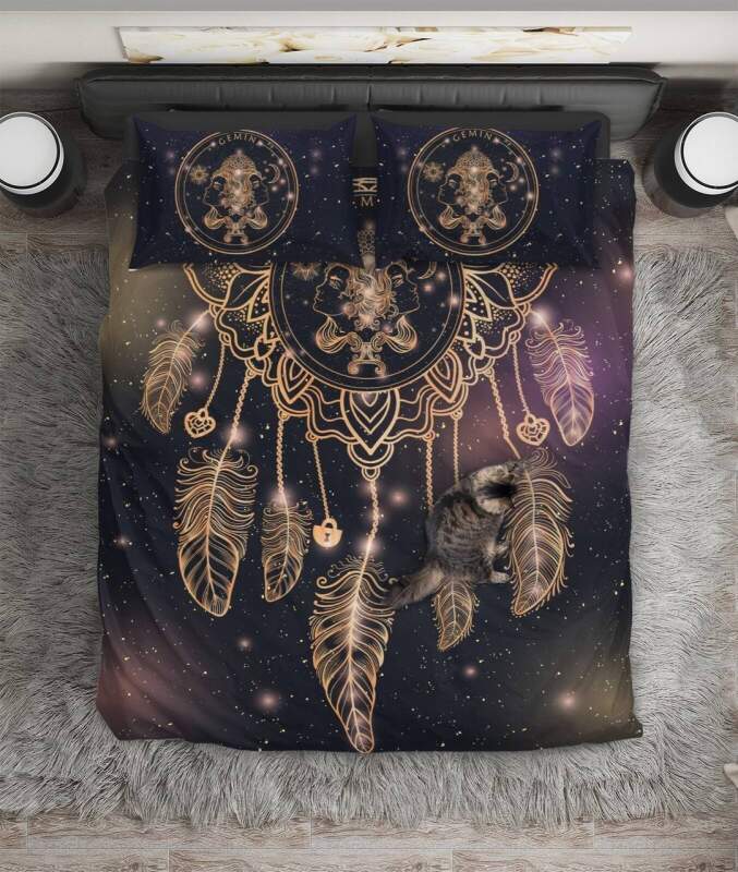 Astute Gemini In Dreamcatcher ART HOP 3D Customized Duvet Cover Bedding Sets