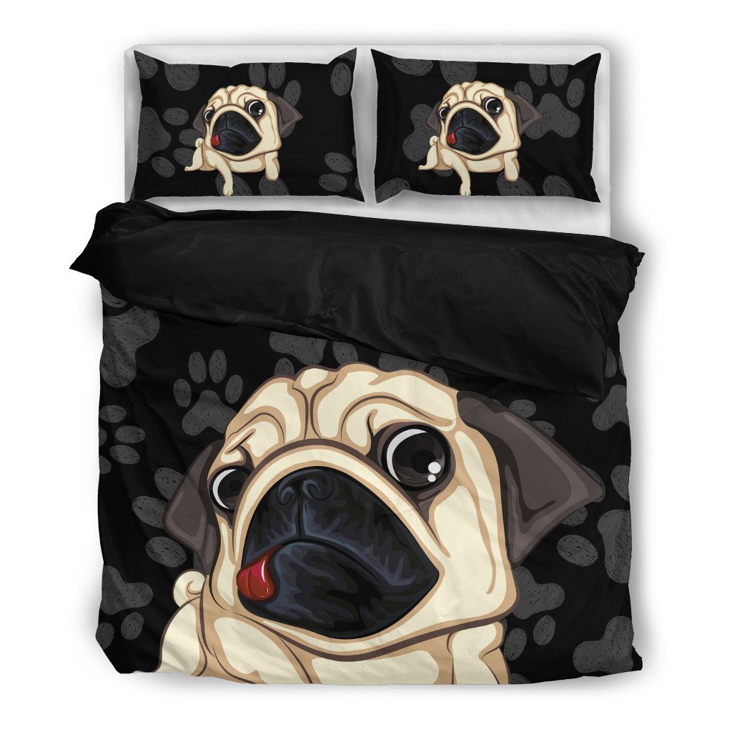 Attitude Pug 3D Customized Duvet Cover Bedding Sets