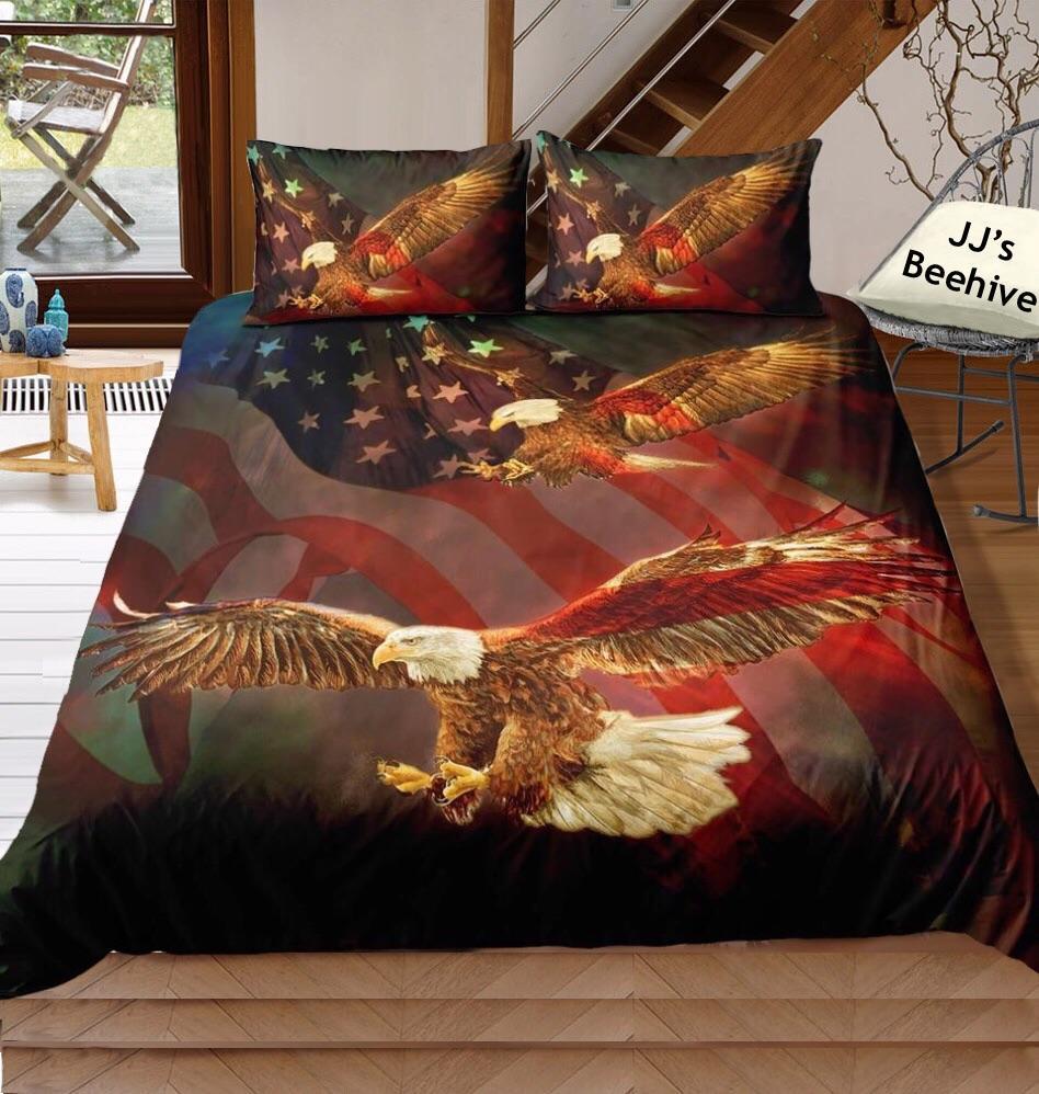 Bald Eagle, American Pride 3D Customized Duvet Cover Bedding Sets