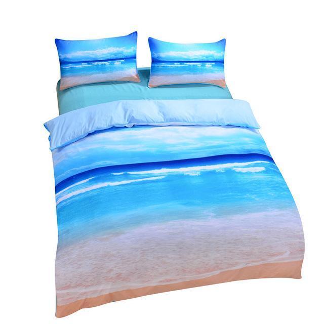 Beach Ocean View ART HOP 3D Customized Duvet Cover Bedding Sets