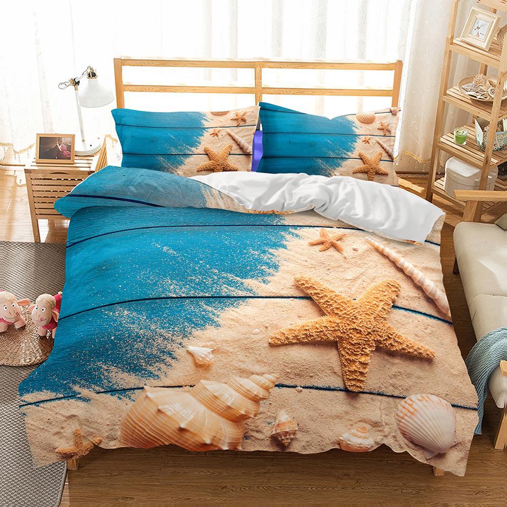 Beachside 3D Customized Duvet Cover Bedding Sets