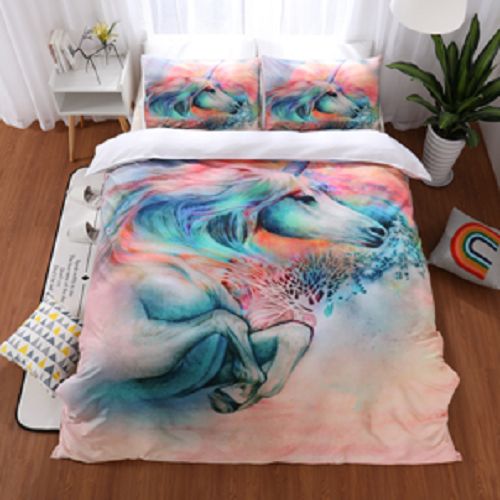 Beautiful Unicorn Print Bedding Set