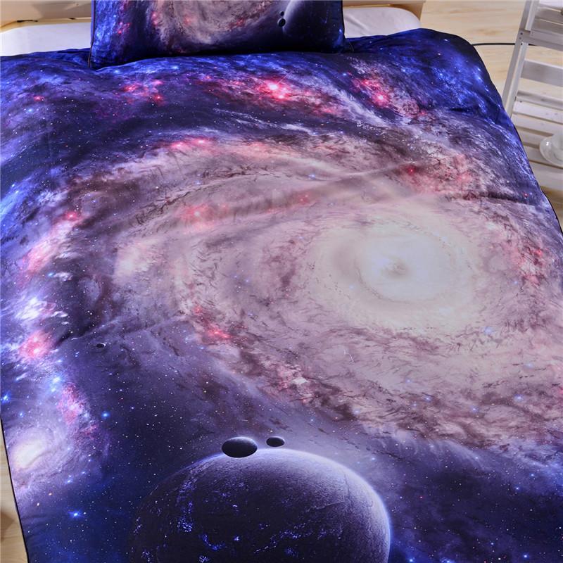 Bed in a Bag Galaxy 3D 5pcs 3D Customized Duvet Cover Bedding Sets