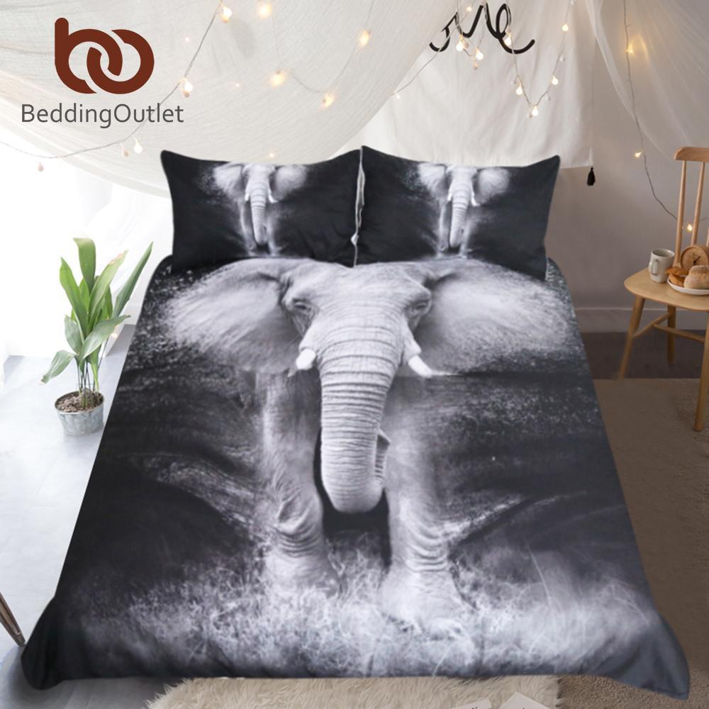 Bedding Outlet 3D Elephant Bedding Set 3pcs