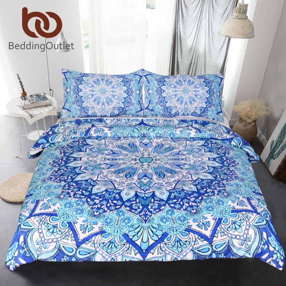 Bedding Set Floral Paisley Pattern Duvet Cover Set 3 Piece