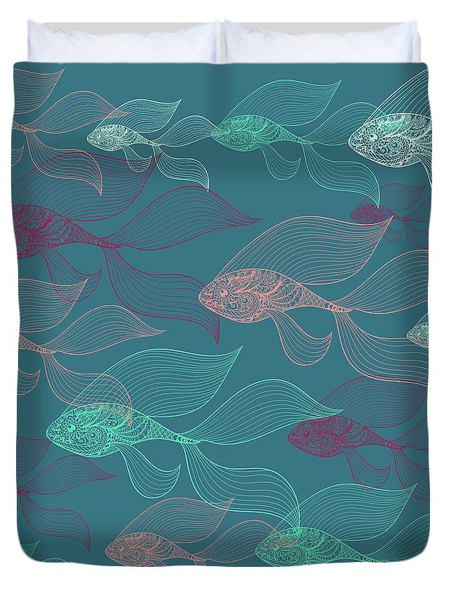 Beta Fish 3D Customized Duvet Cover Bedding Sets