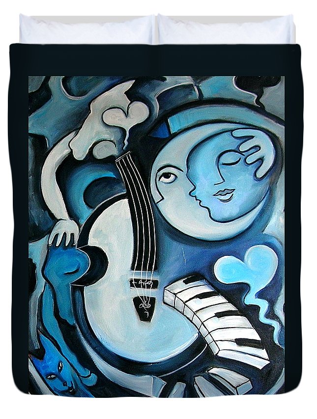 Black And Bleu 3D Customized Duvet Cover Bedding Sets