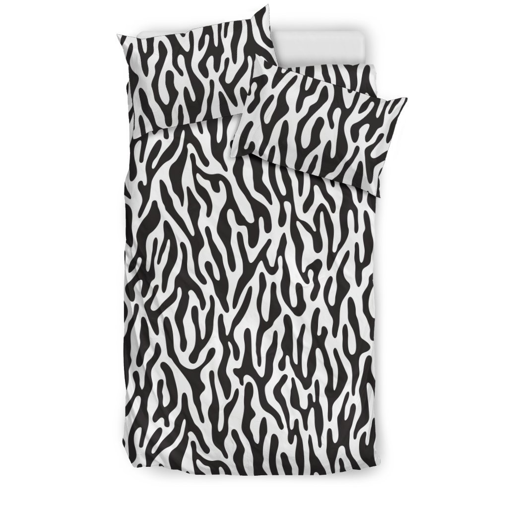 Black and White Animal Pattern 3D Customized Duvet Cover Bedding Sets
