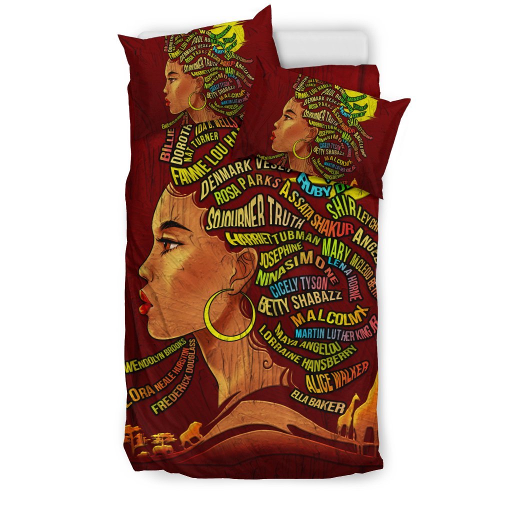 BLACK WOMAN HISTORY 3D Customized Duvet Cover Bedding Sets