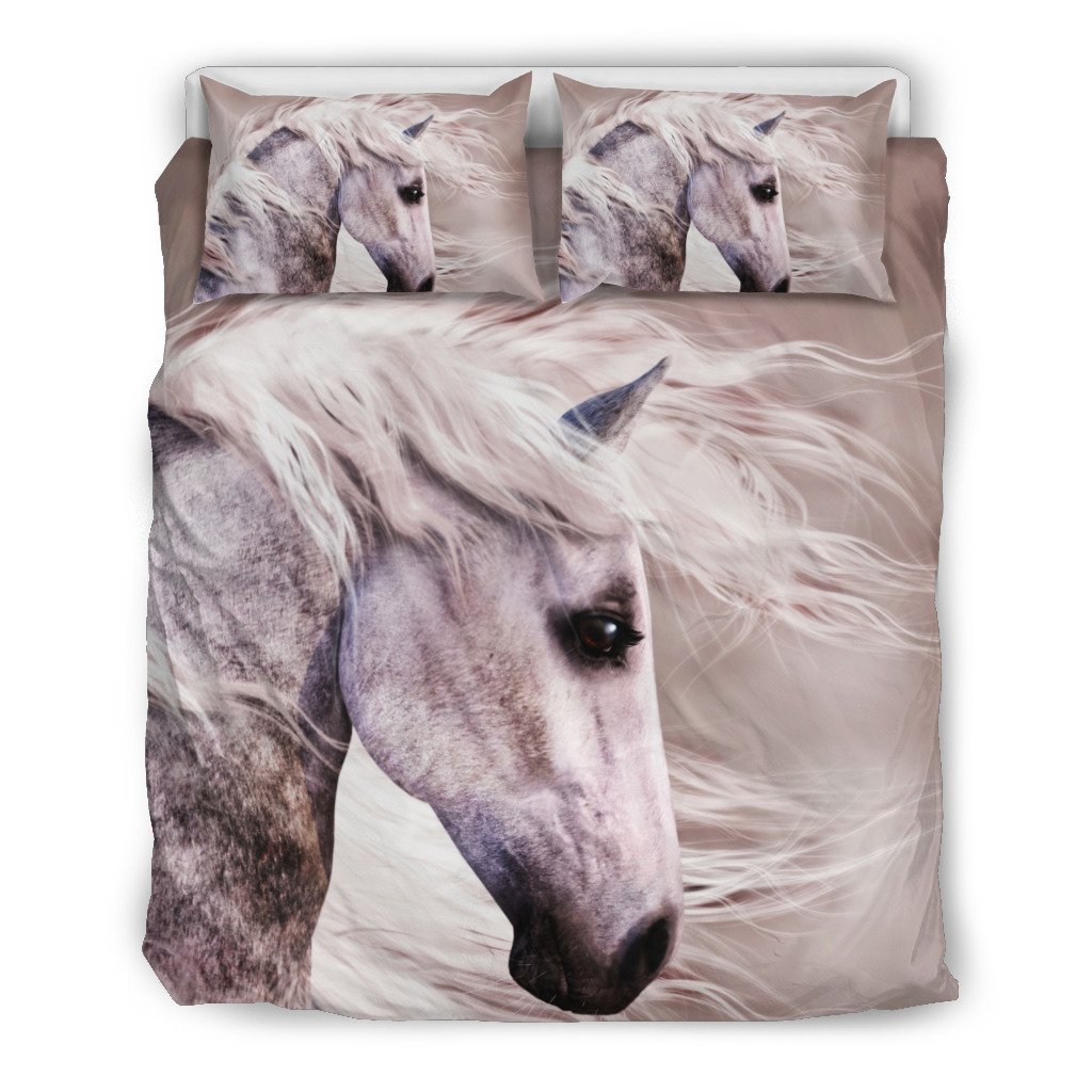 Blow Wind And Horse 3D Customized Duvet Cover Bedding Sets