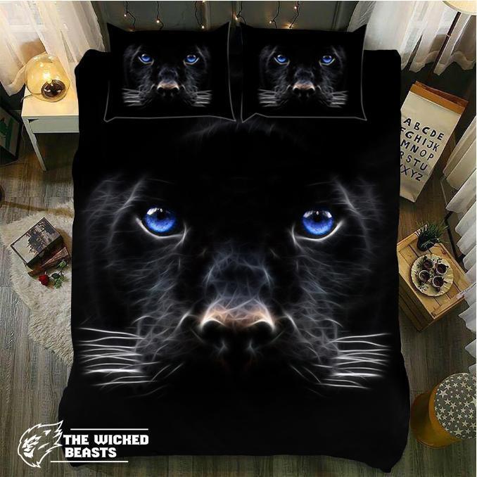 Blue Eyes Panther3D Customized Duvet Cover Bedding Sets