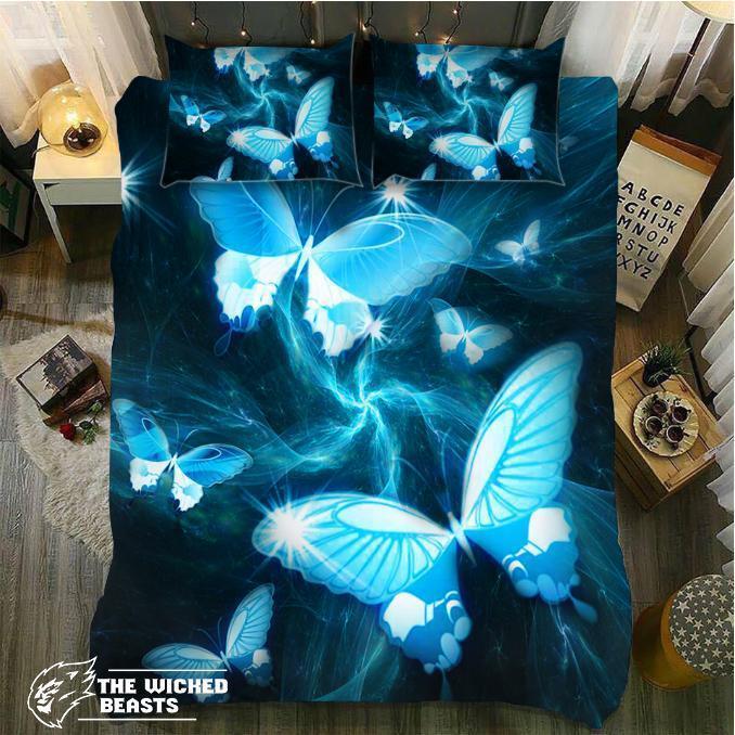 Blueky Cloud Butterfly3D Customized Duvet Cover Bedding Sets