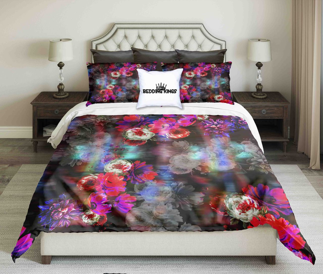 Blured Flowers Design | kings3D Customized Duvet Cover Bedding Sets