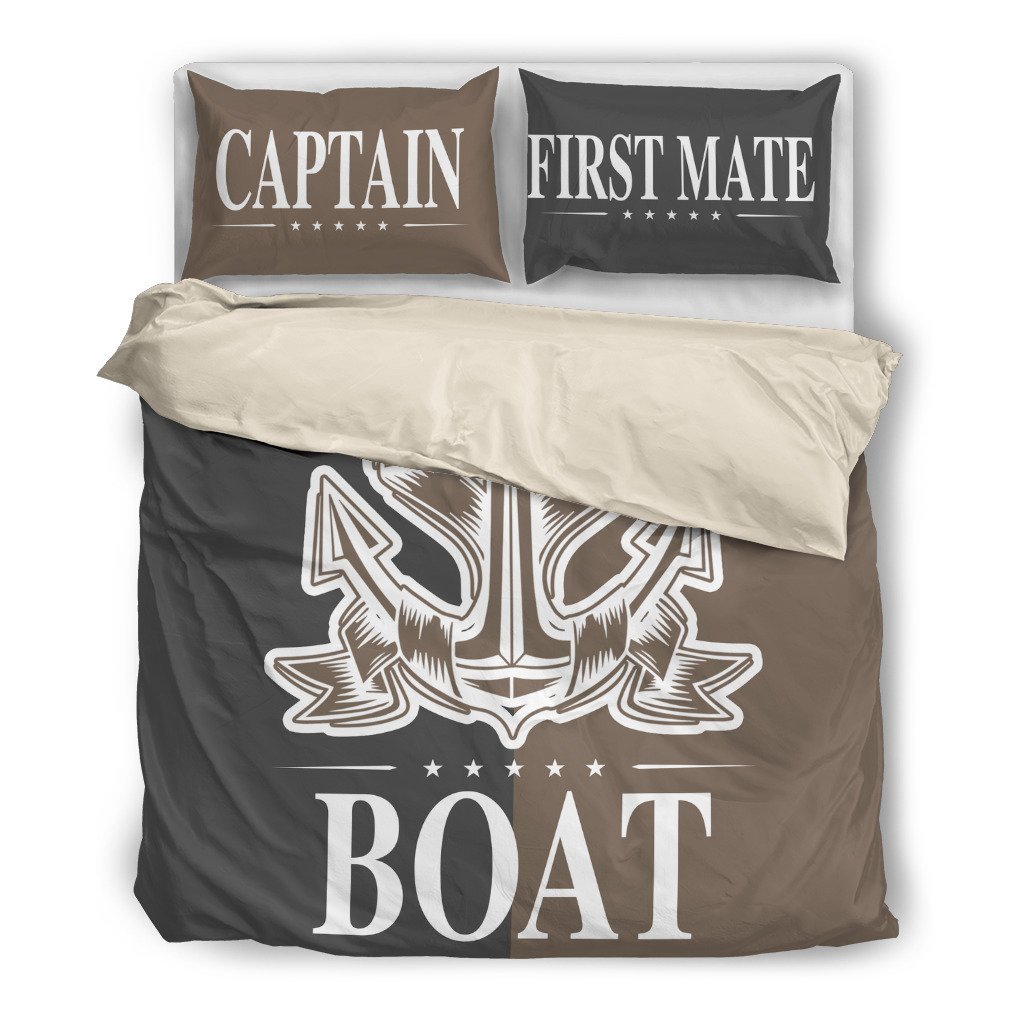 Boat Anchor Captain & First Mate Anchor c006 bt01593D Customized Duvet Cover Bedding Sets