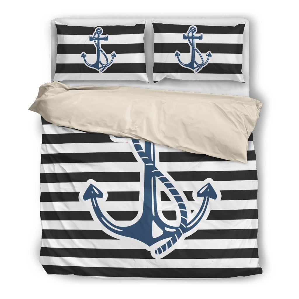 Boat Anchor Vintagetripe c006 bt0168Anchor Nautical 3D Customized Duvet Cover Bedding Sets