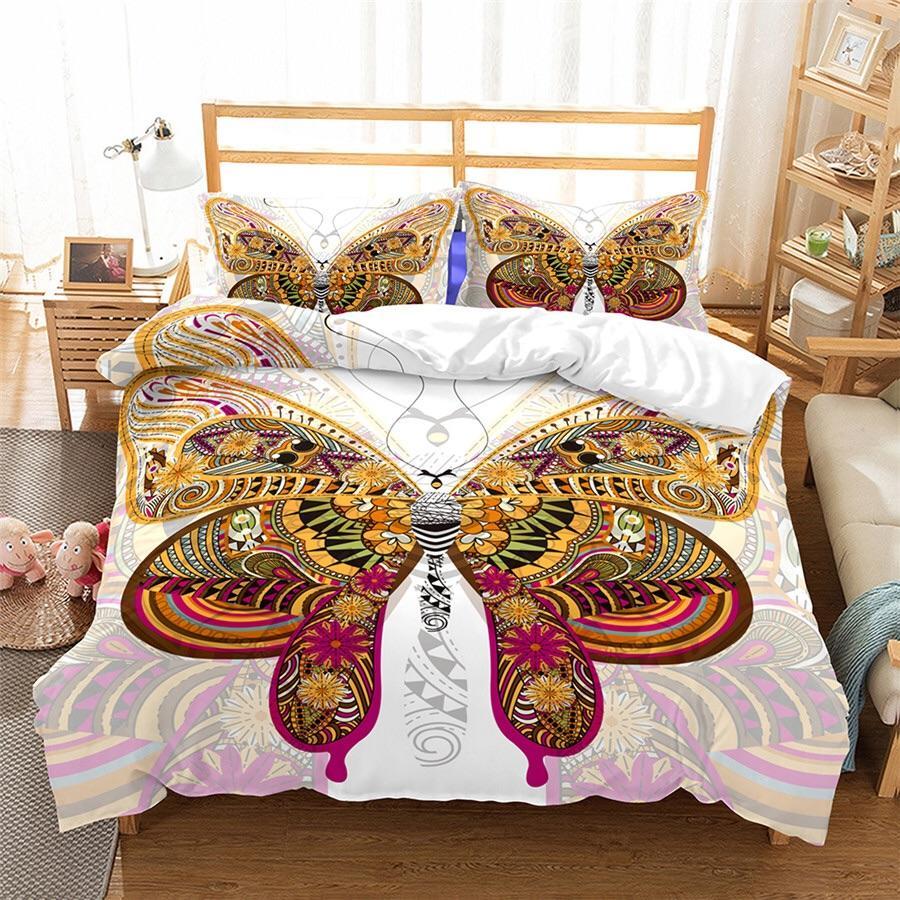 Bohemian Butterfly 3D Customized Duvet Cover Bedding Sets