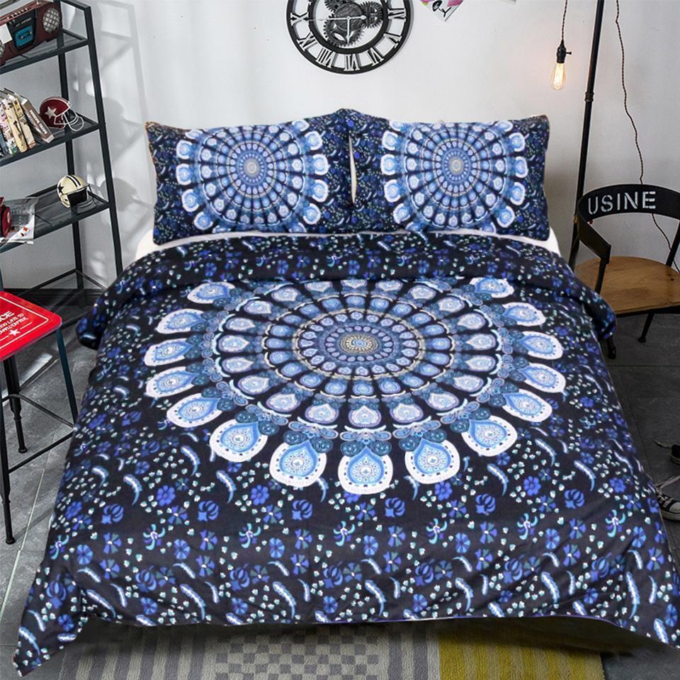 Bohemian Design Bedding Set – Blue