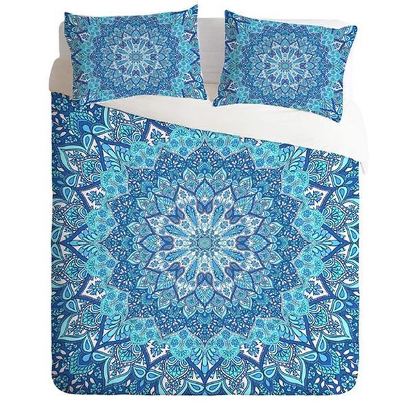 Bohemian Light Blue 3D Customized Duvet Cover Bedding Sets