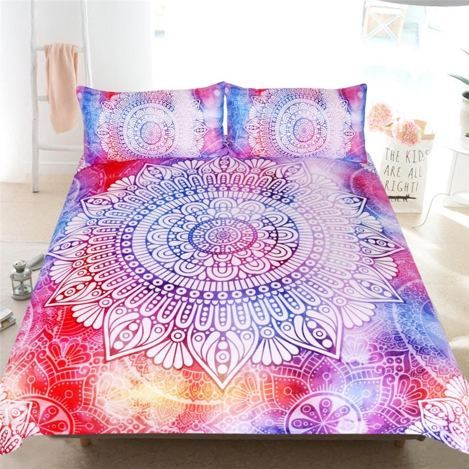 Bohemian Mandala Flower 3D Customized Duvet Cover Bedding Sets