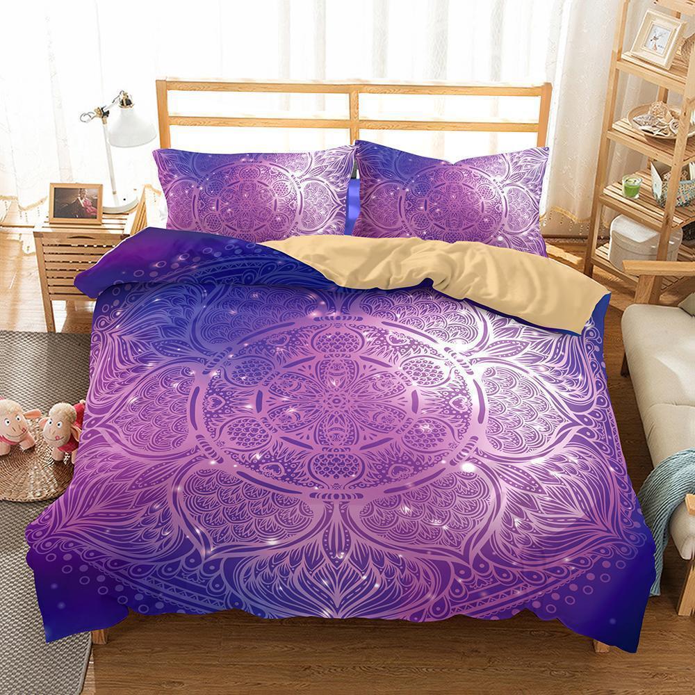 Bohemian Theme Digital Print of 3 Variousizes of Household Itemss3D Customized Duvet Cover Bedding Sets