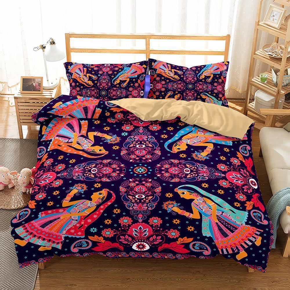 Bohemian Theme Printing 3 Pieceet of Household Itemset Up of Variousizess3D Customized Duvet Cover Bedding Sets