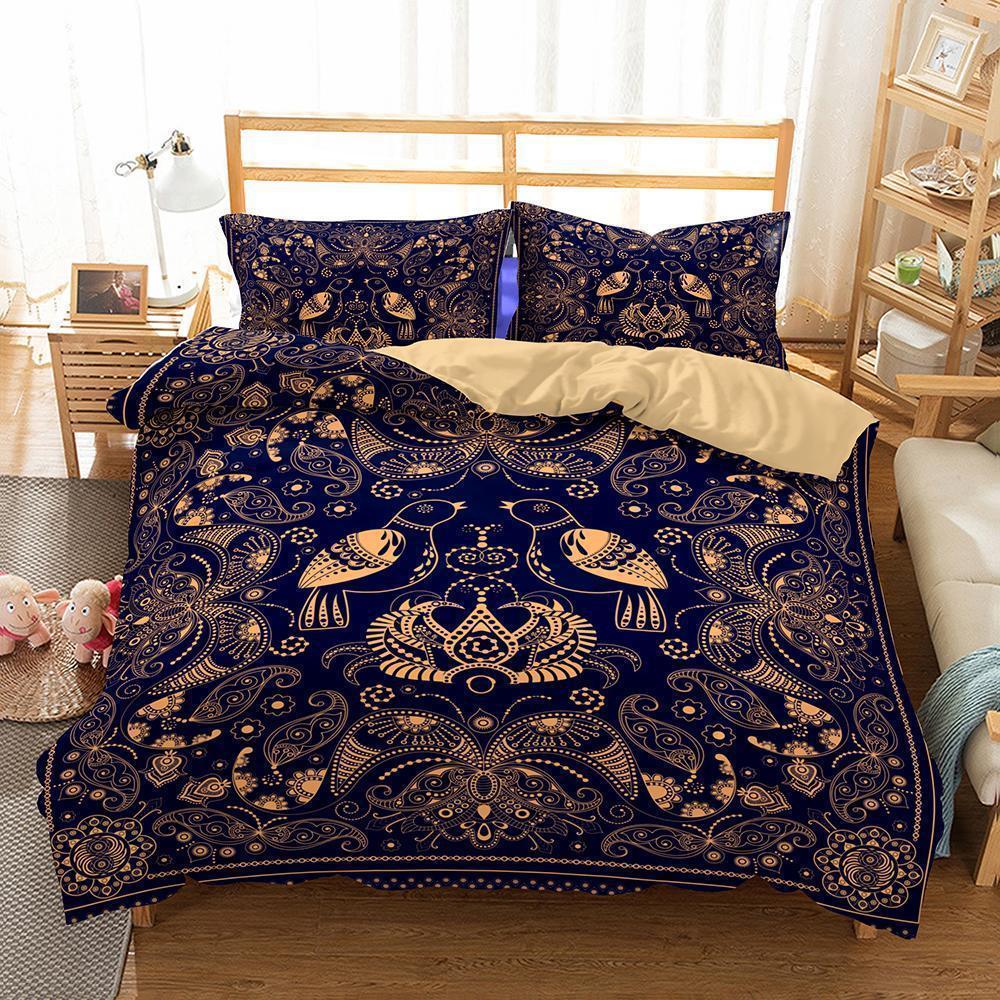 Bohemian Themes Print 3 of household itemset up in variousizess3D Customized Duvet Cover Bedding Sets