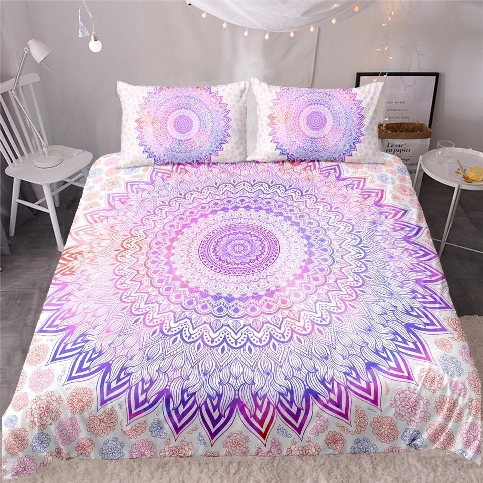 Boho Floral Mandala 3D Customized Duvet Cover Bedding Sets
