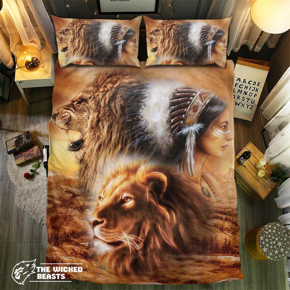 Born To Be Fierce Lion Collection 092423D Customized Duvet Cover Bedding Sets