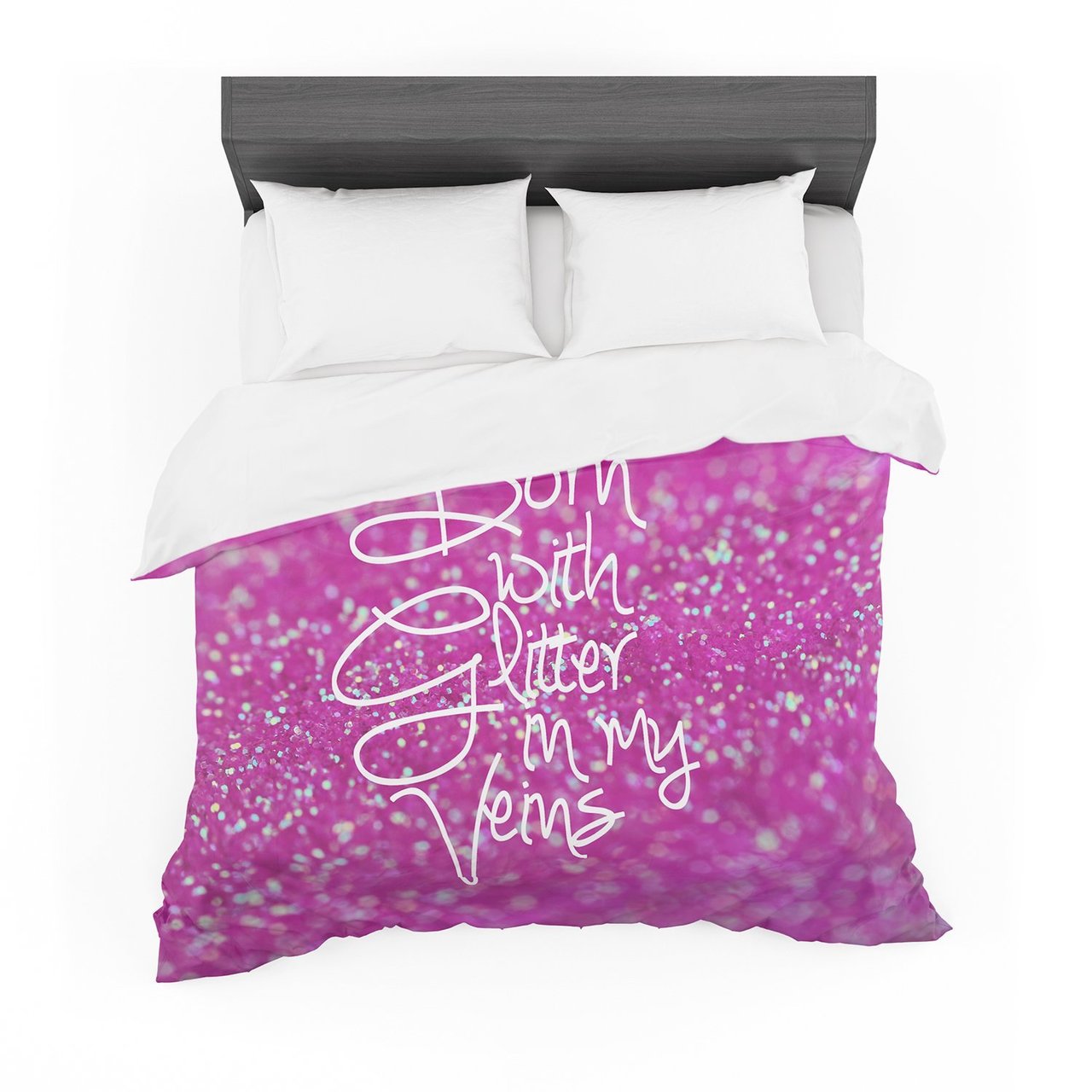 Born with Glitter Pinkparkle Featherweight3D Customized Duvet Cover Bedding Sets