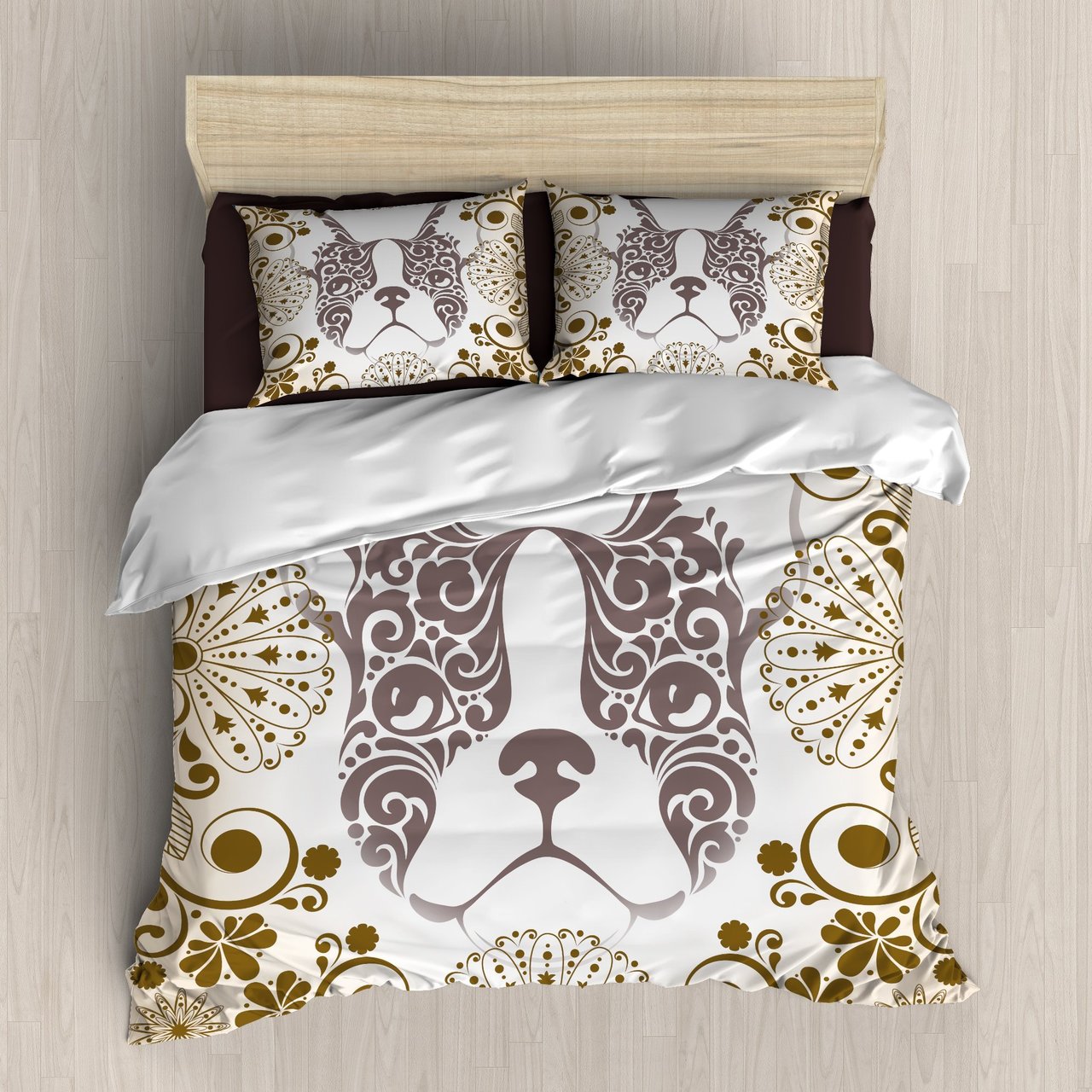 Boston Terrier 3D Customized Duvet Cover Bedding Sets