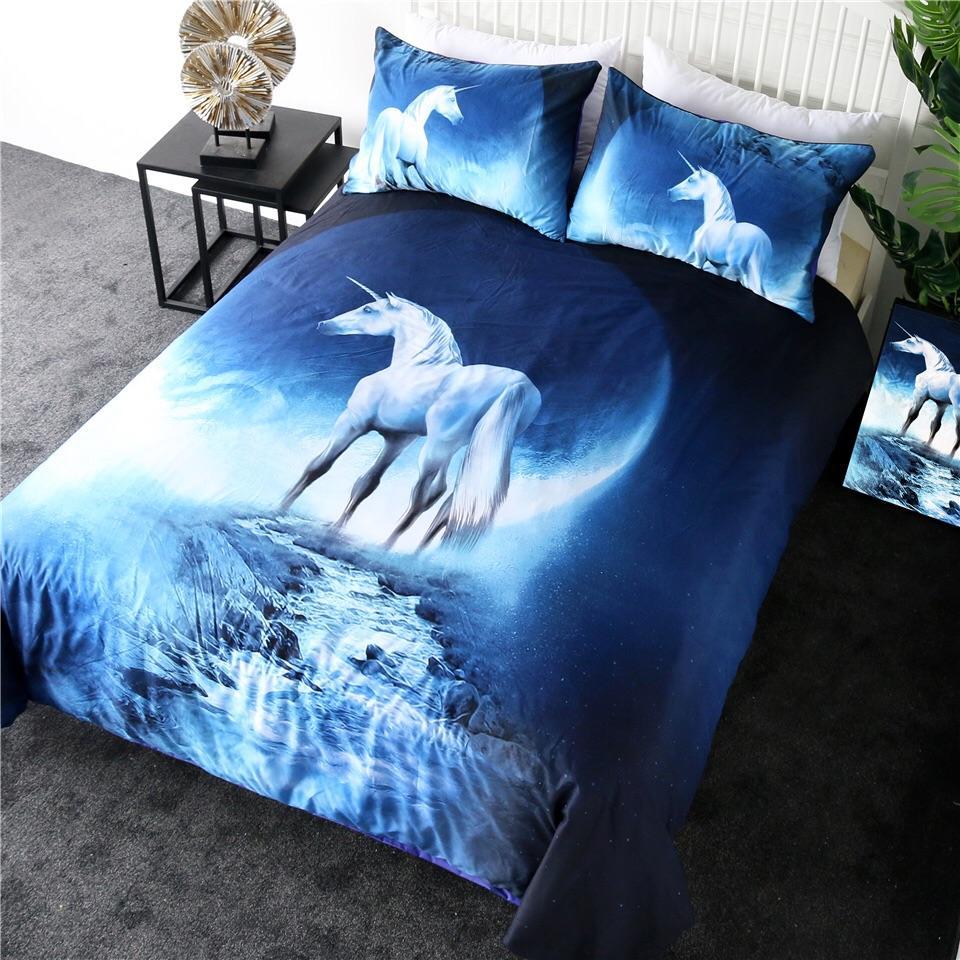 Breath Taking Unicorn 3D Customized Duvet Cover Bedding Sets