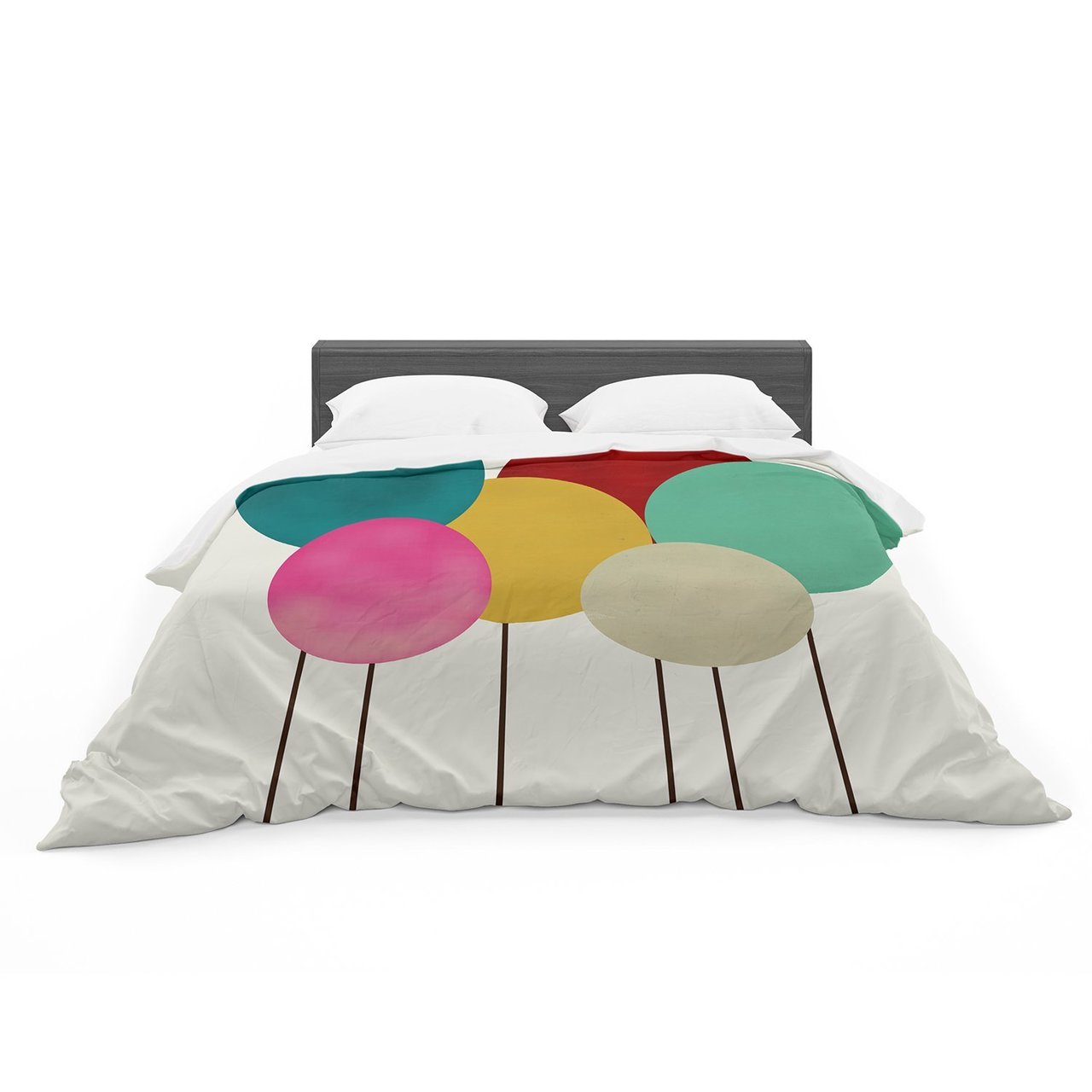 Bri Buckley ‘Celebration’ Rainbow Circles Featherweight3D Customized Duvet Cover Bedding Sets