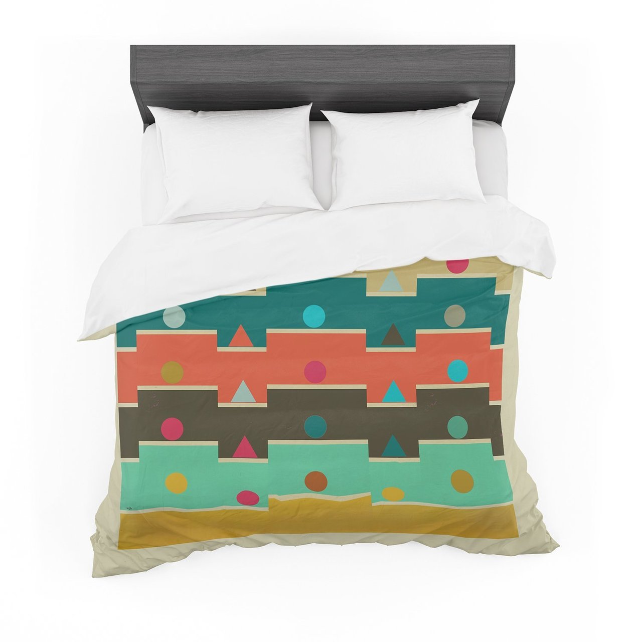Bri Buckley ‘Modern Graphics’ Multicolor Geometry Featherweight3D Customized Duvet Cover Bedding Sets