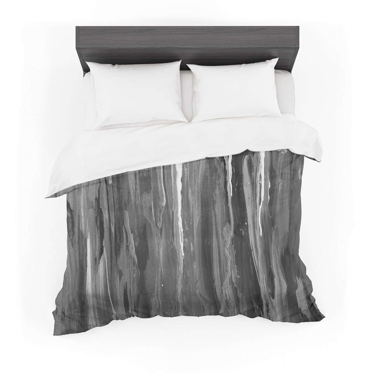 Brienne Jepkema ‘Daises’ Gray Flowers Featherweight3D Customized Duvet Cover Bedding Sets